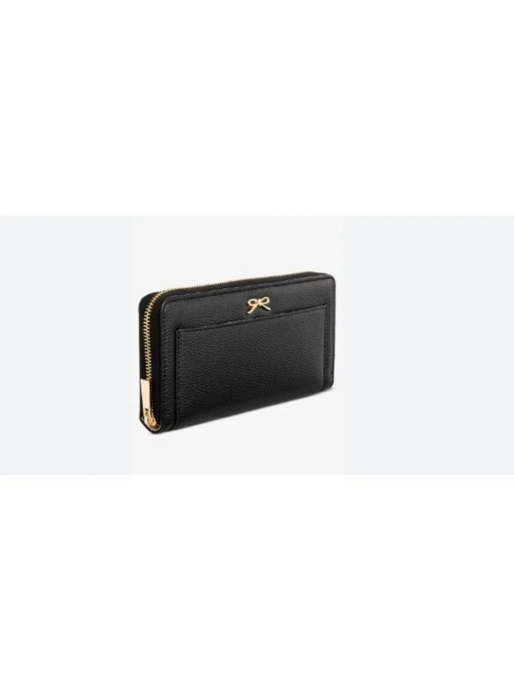 On 34th Angii faux-leather zip around women's large continental wallet - Black